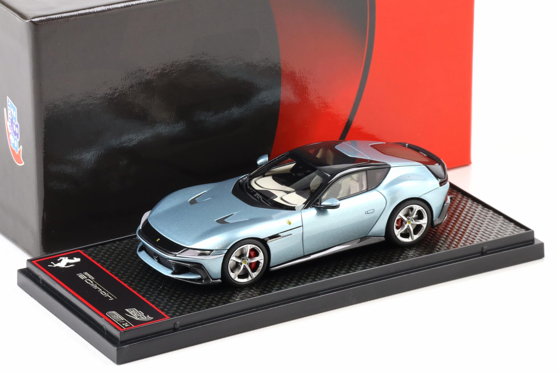 1:43 BBR Ferrari 12Cilindri Coupe Panoramic roof Celeste Trevi green - Limited 24 pcs.