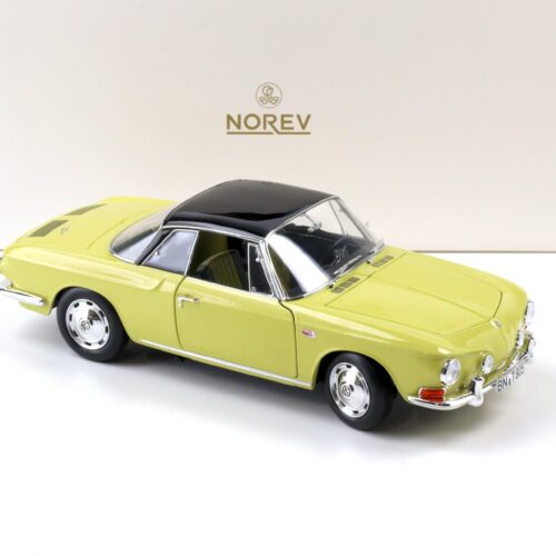 1:18 Norev VW Karmann Ghia 1500 Typ 34 Manila yellow/ black top 1961 - Limited 1000 pcs.