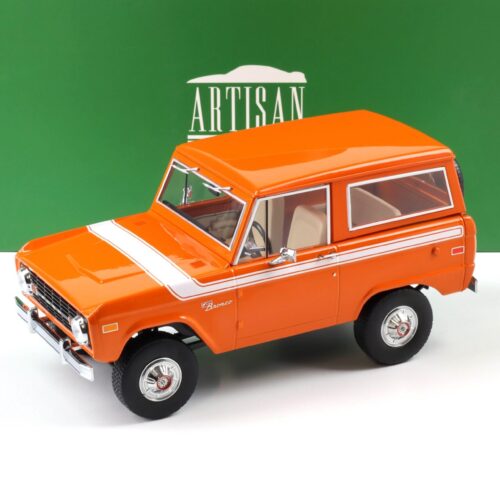 1:18 Greenlight 1970 Ford Bronco Special Decor orange/ white stripe