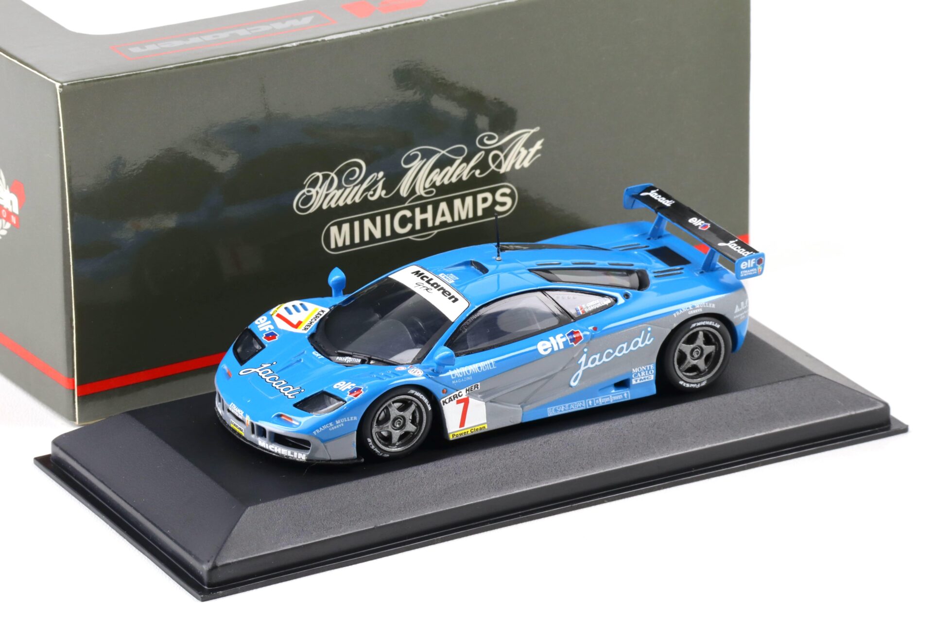 1:43 Minichamps McLaren F1 GTR Ring Jacadi Giroix/ Grouillard #7 blue