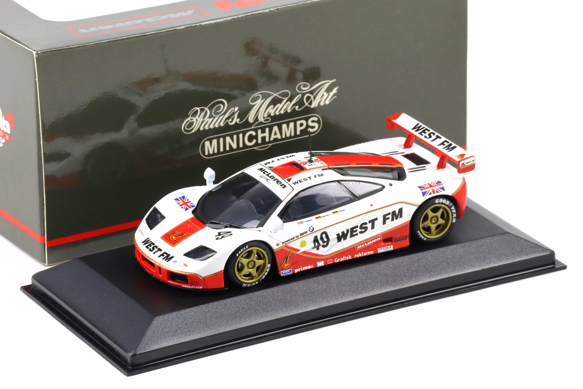 1:43 Minichamps McLaren F1 GTR Le Mans #49 WEST FM Nielsen/ Bscher/ Mass