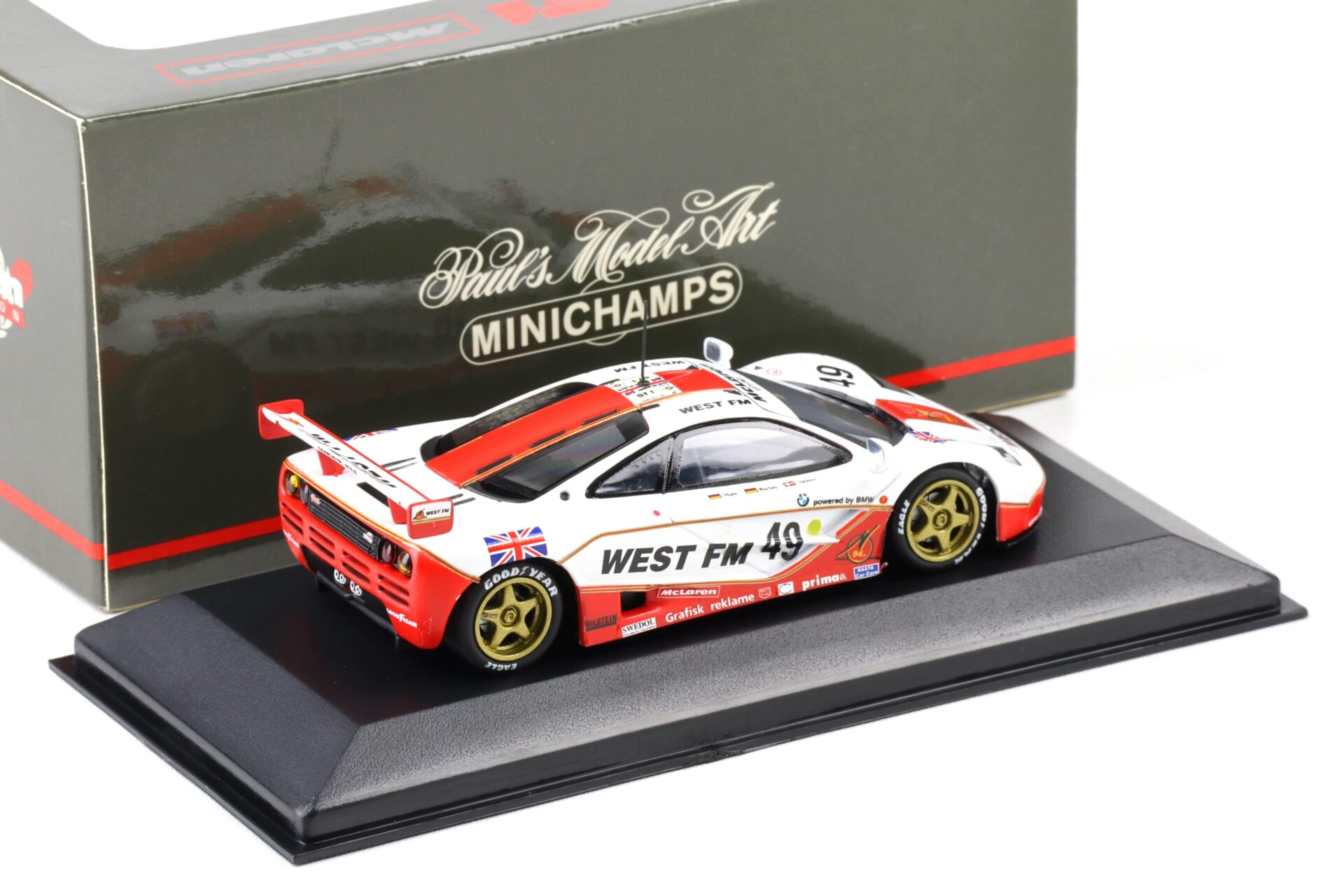 1:43 Minichamps McLaren F1 GTR Le Mans #49 WEST FM Nielsen/ Bscher/ Mass