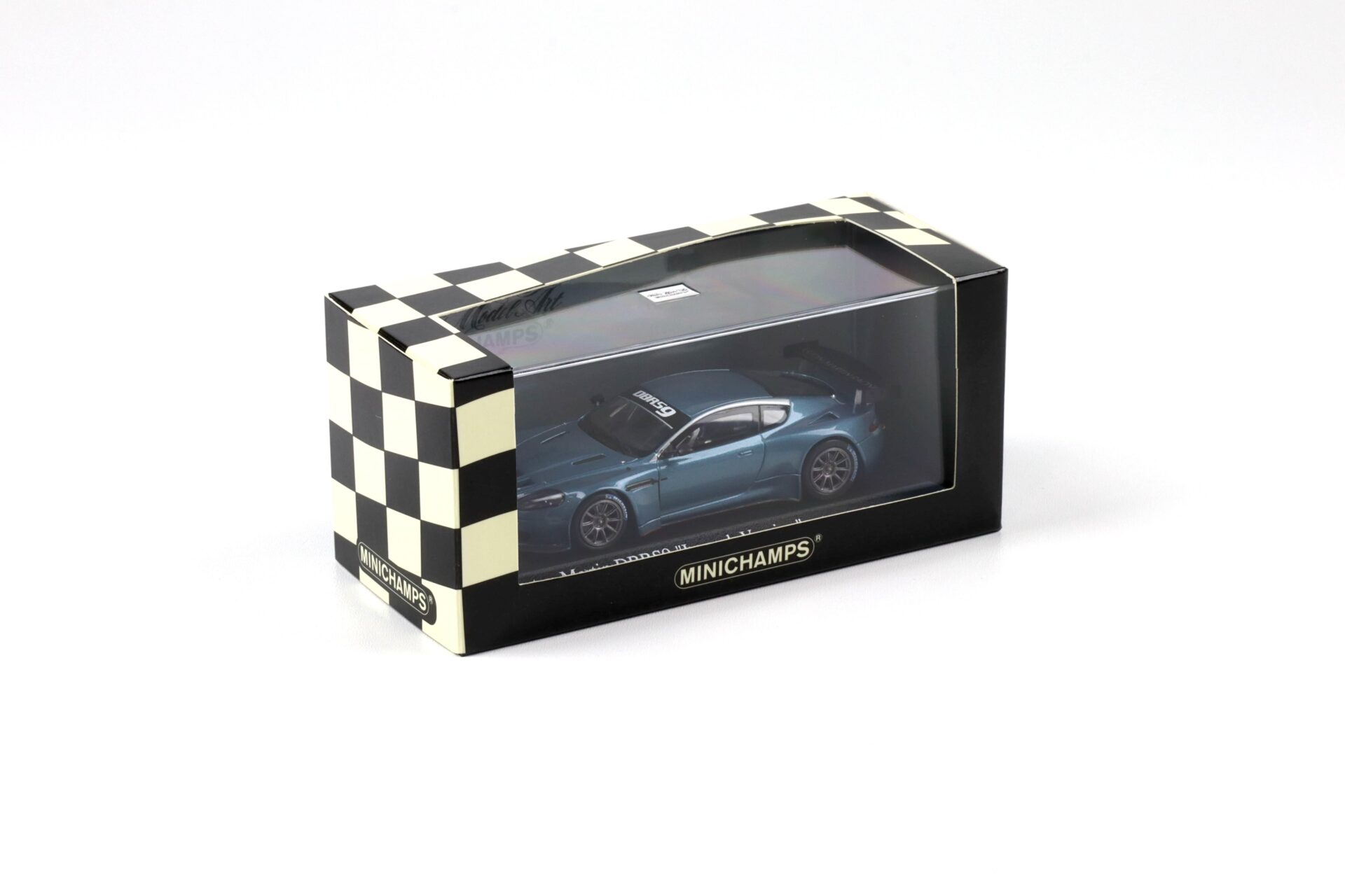 1:43 Minichamps Aston Martin DBRS9 Launch Version 2006 Elusive blue