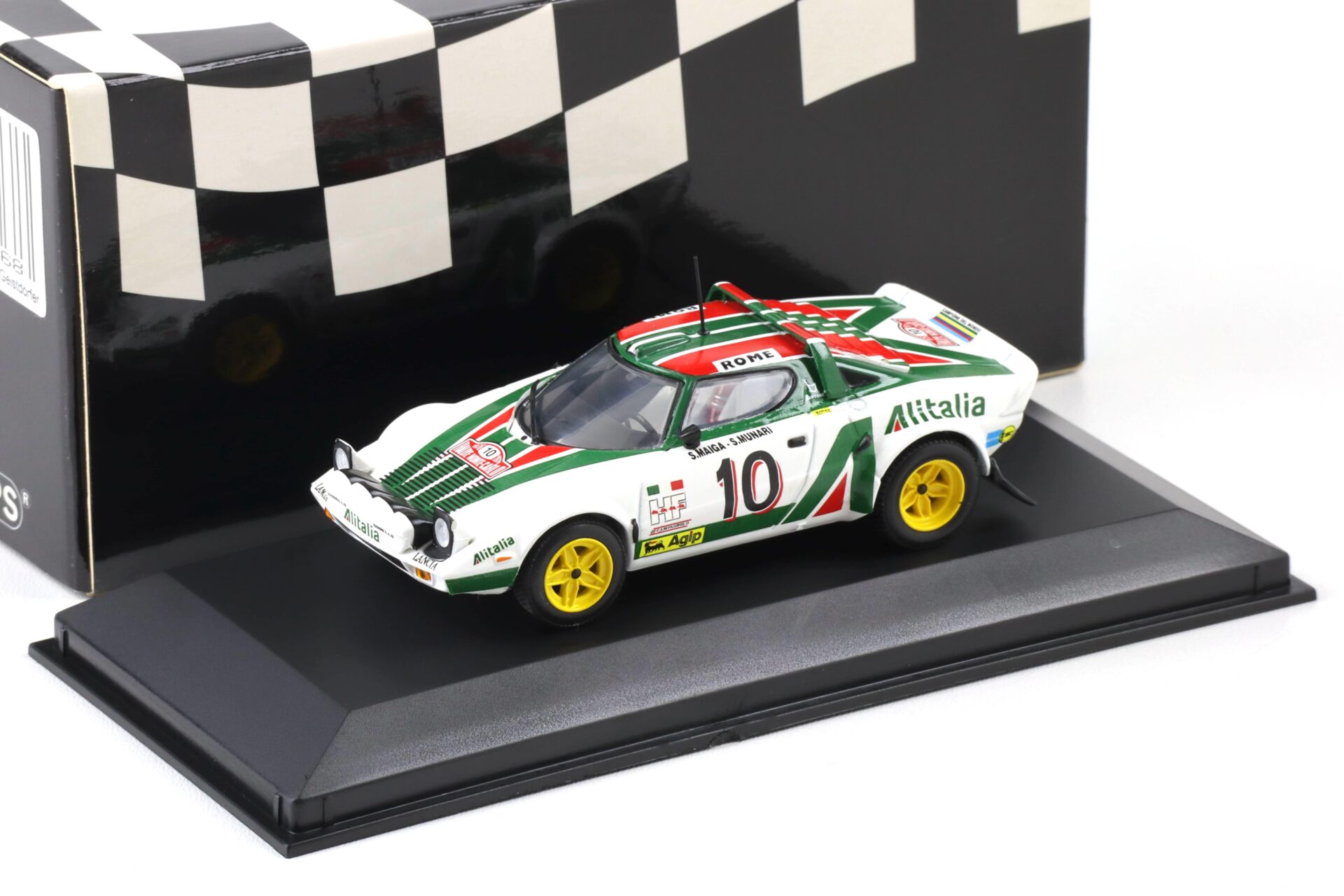 1:43 Minichamps Lancia Stratos Alitalia 1st Rally Monte Carlo 1976 Maiga/ Munari #10