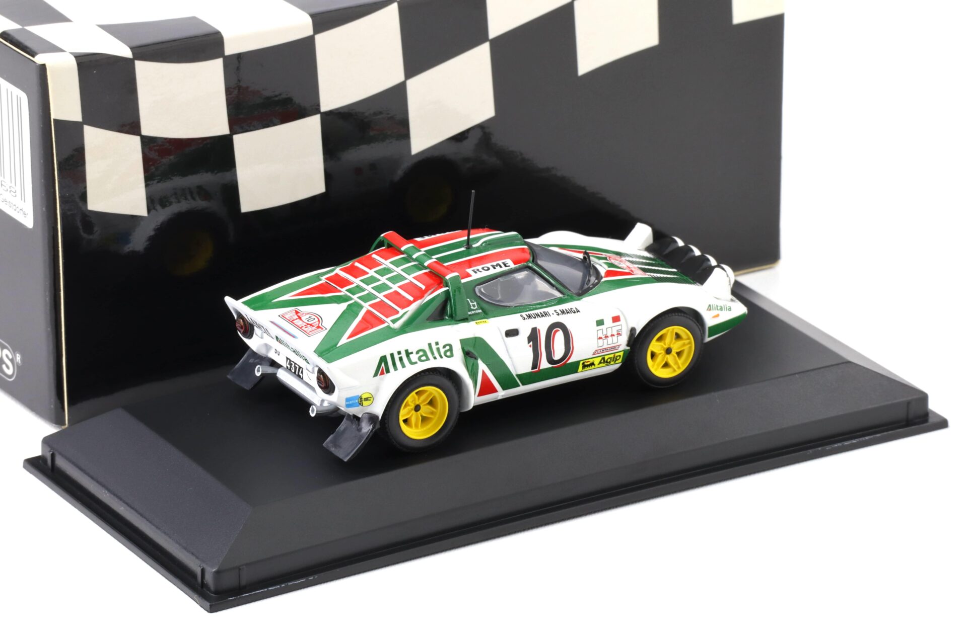 1:43 Minichamps Lancia Stratos Alitalia 1st Rally Monte Carlo 1976 Maiga/ Munari #10