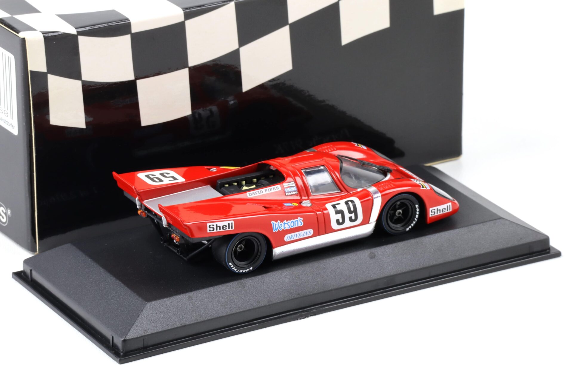 1:43 Minichamps Porsche 917K GP de Magny-Cours 1970 David Piper #59