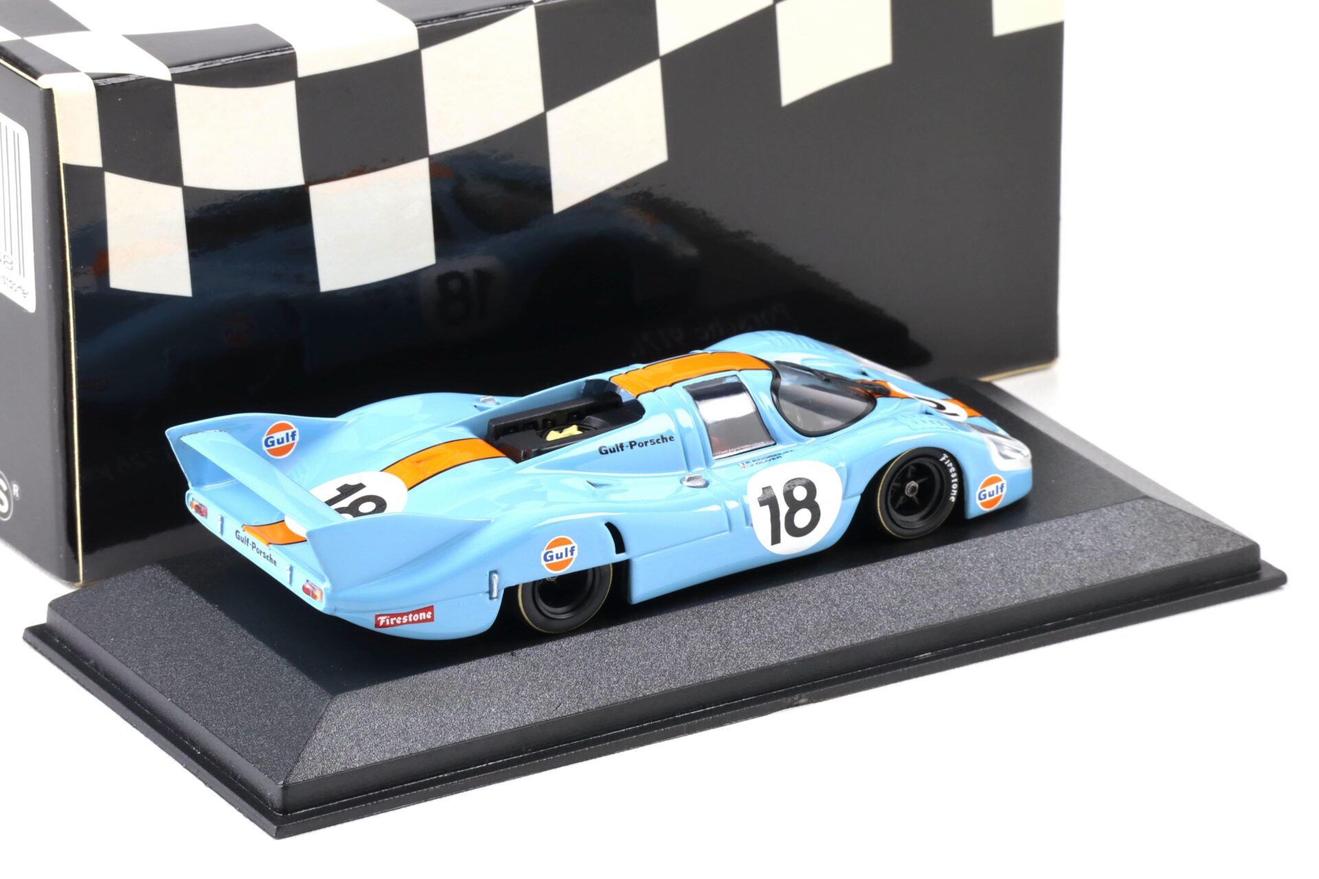 1:43 Minichamps Porsche 917L Gulf 24h Le Mans 1971 Rodriguez/ Oliver #18