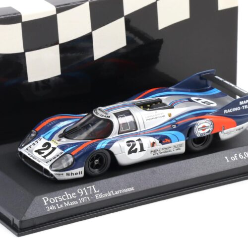 1:43 Minichamps Porsche 917L Martini 24h Le Mans 1971 Elford/ Larrousse #21