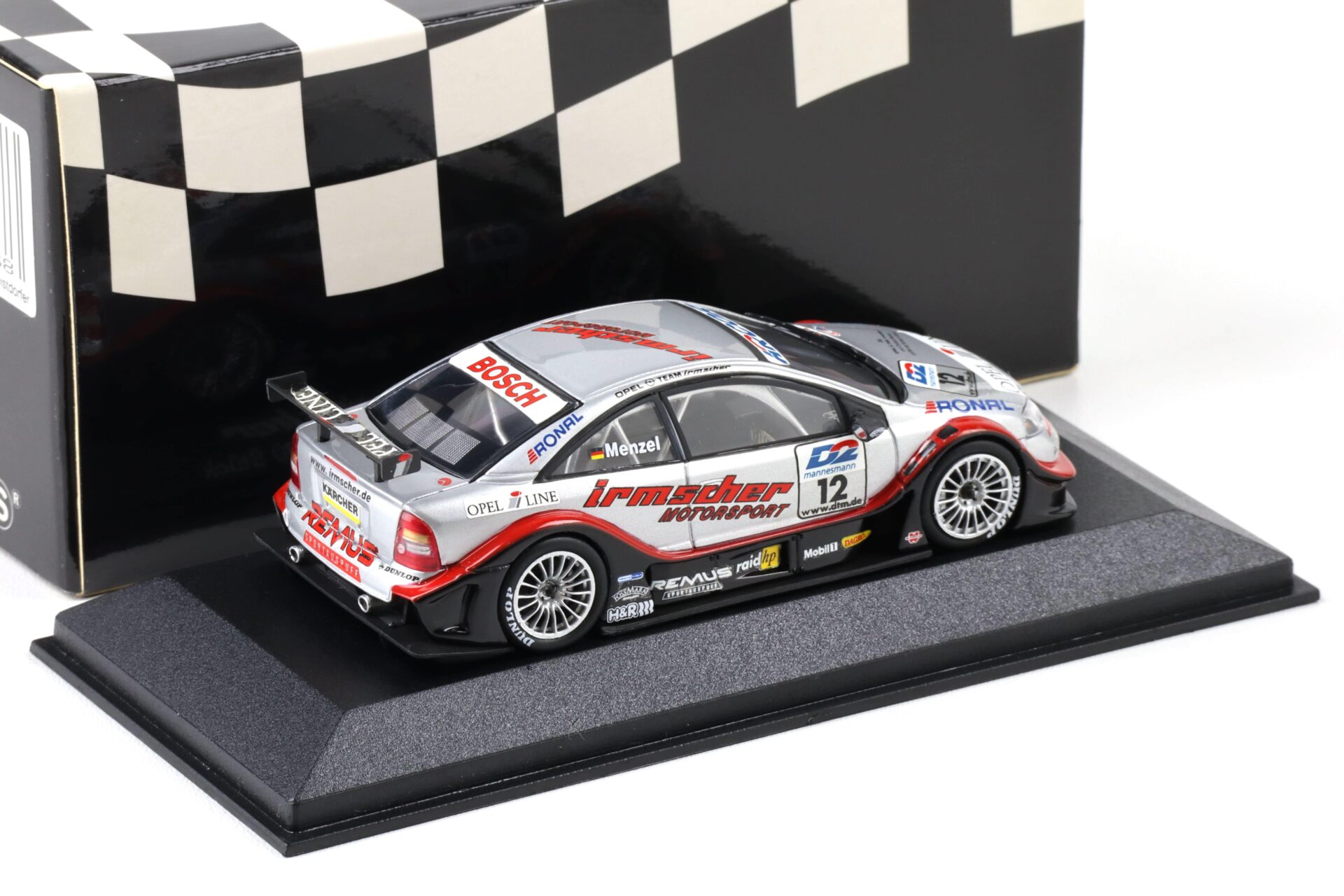 1:43 Minichamps Opel Astra DTM 2000 Team Irmscher #12 Menzel - Limited 500 pcs.