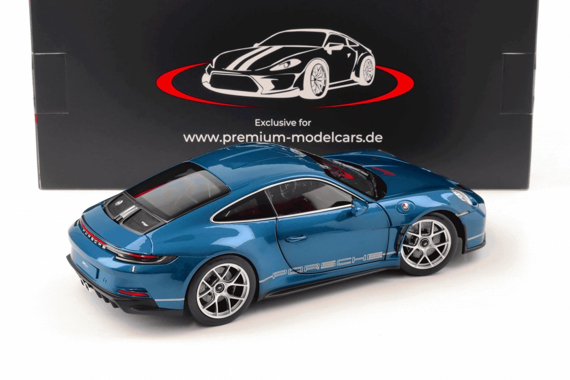 1:18 Norev Porsche 911 992 S/T Sonderwunsch PTS+ Amazonas green - Limited 500 pcs.