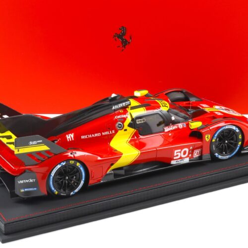 1:18 BBR Ferrari 499P Winner Le Mans 23-24-25 Special red with Showcase