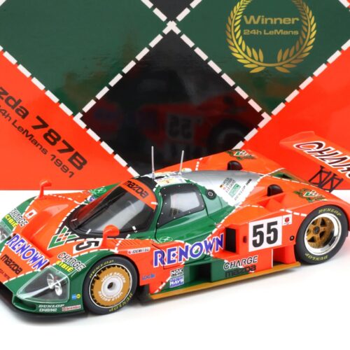 1:18 WERK83 Mazda 787B Winner 24h Le Mans 1991 #55 Weidler/ Herbert Collectors Box