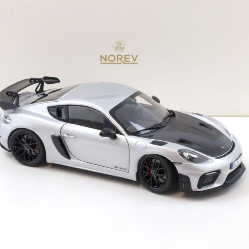 1:18 Norev ASIA Exclusive Porsche Cayman GT4 RS Weissach Package silver/ black