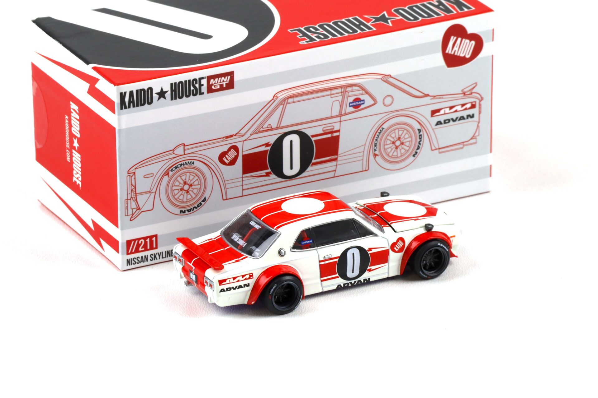 1:64 TSM Mini GT Kaido House Nissan Skyline 2000 GT-R KPGC10 Kaido Works V2