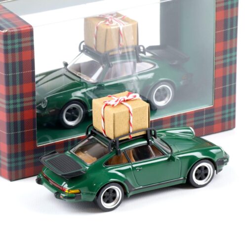 1:43 Norev Jet Car Porsche 911 Turbo Coupe 1978 Christmas Edition dark green