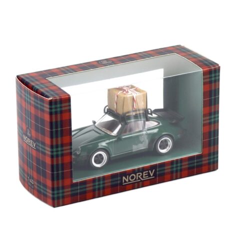 1:43 Norev Jet Car Porsche 911 Turbo Coupe 1978 Christmas Edition dark green