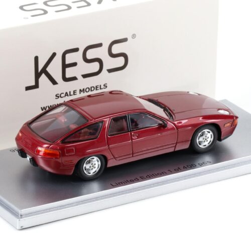 1:43 Kess Model Porsche 928 Custom Factory 4 door Sedan 1986 red metallic