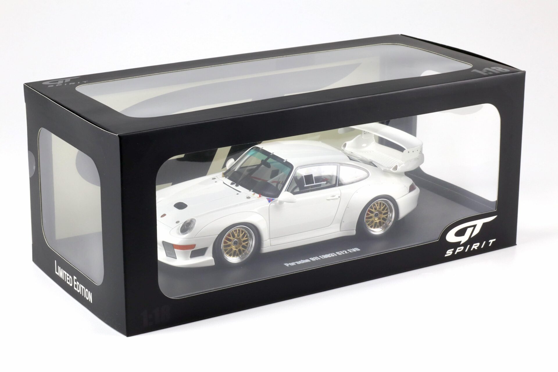 1:18 GT Spirit GT532 Porsche 911 993 GT2 EVO Coupe 1995 Grand Prix white