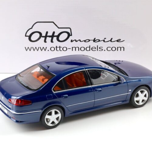 1:18 OTTO mobile OT485 Peugeot 607 3.0 V6 Limousine Phase 2 Montebello blue 2008