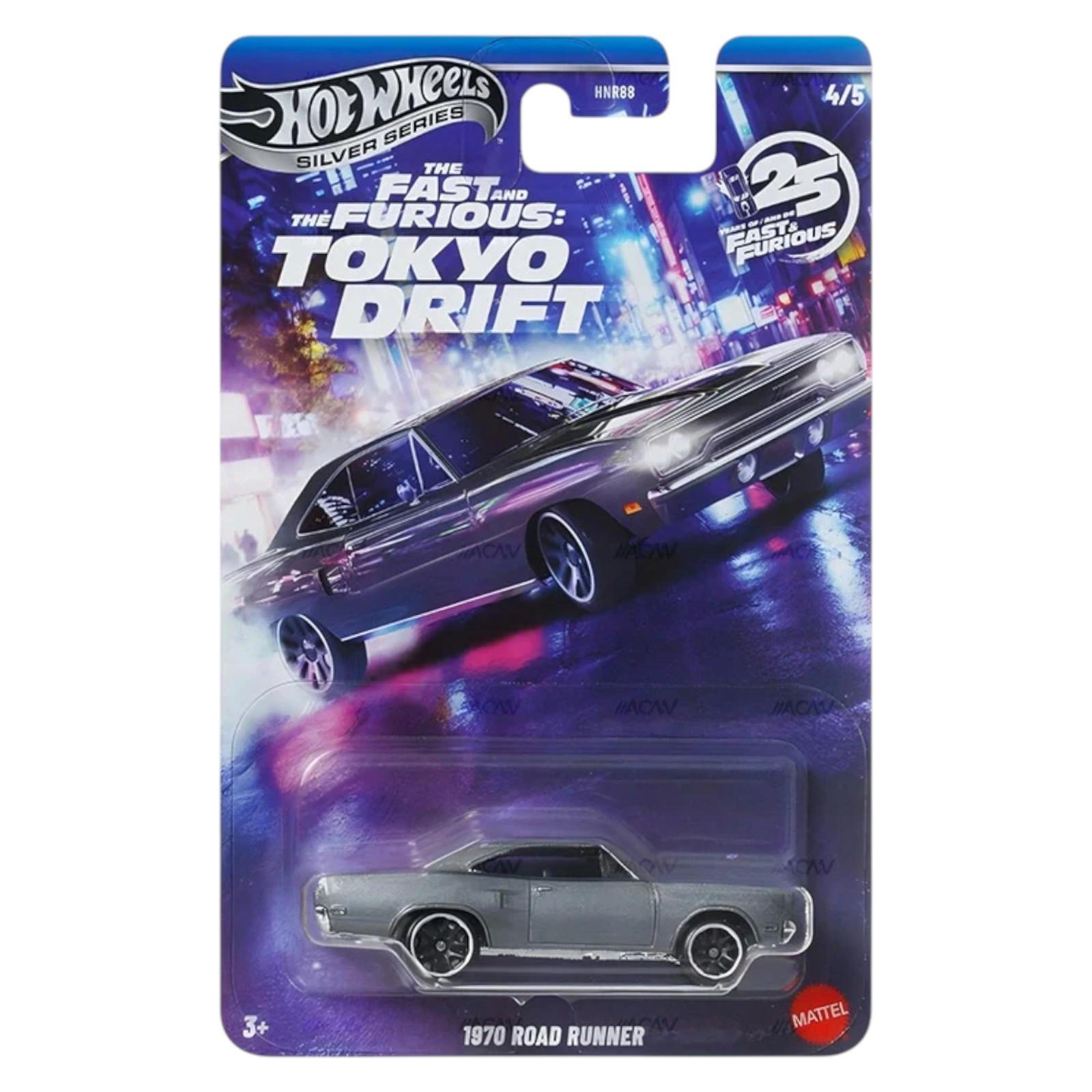 1:64 Hot Wheels 2025 Fast & Furious Tokyo Drift SET 5 pcs. 979M Nissan, Plymouth