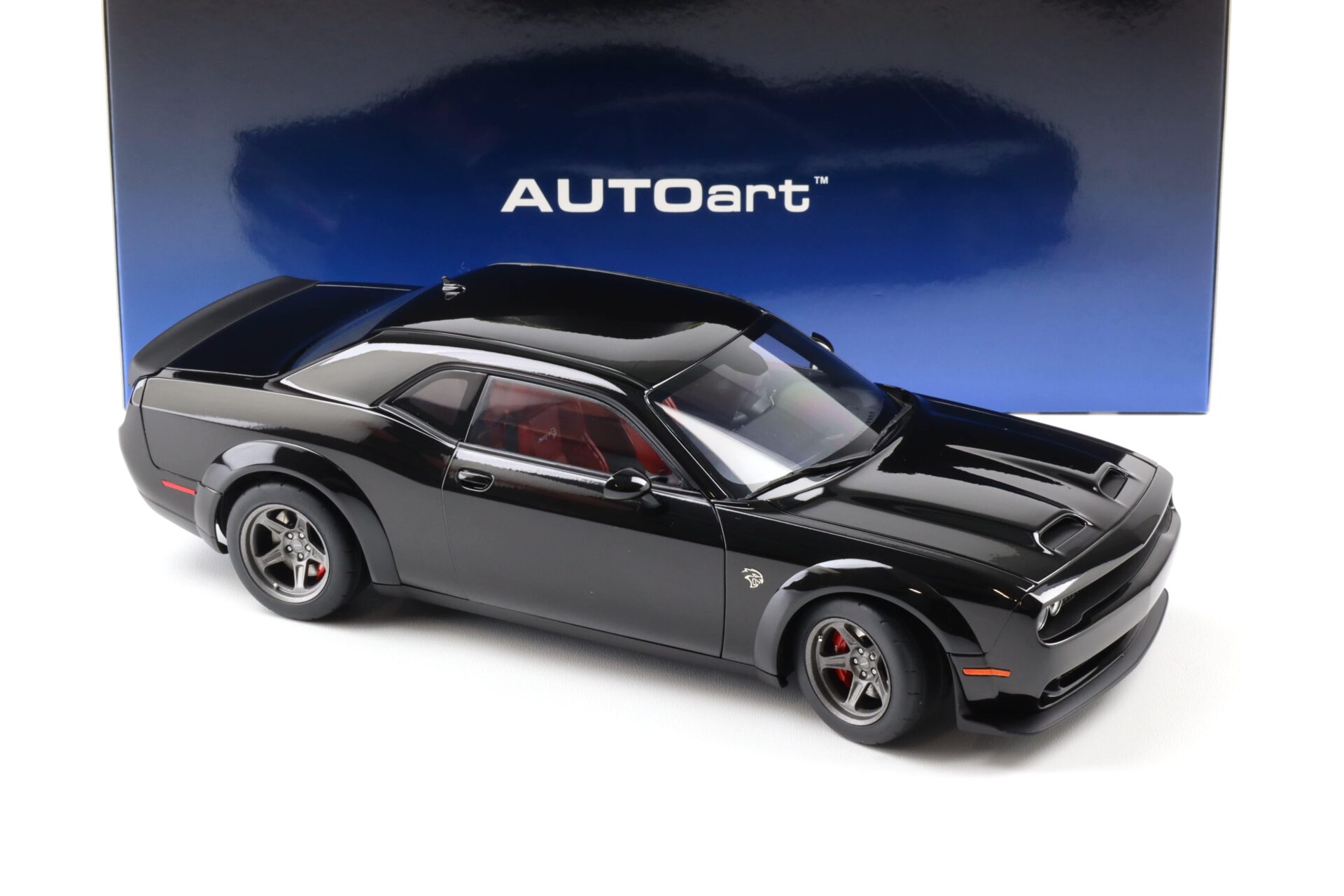 1:18 AUTOart Dodge Challenger SRT Super Stock 2023 Pitch black 71765