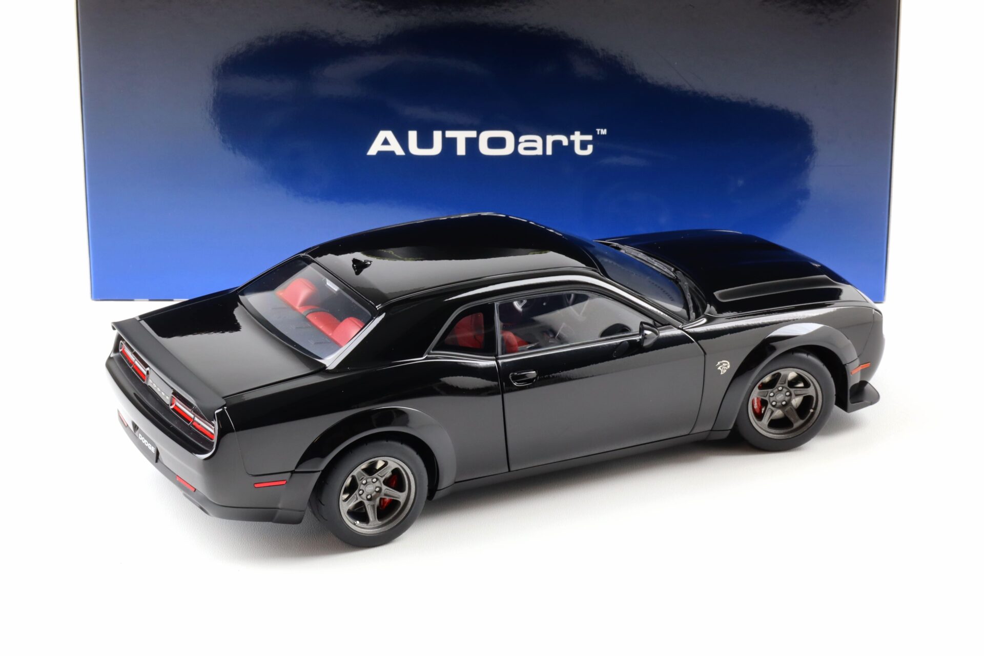 1:18 AUTOart Dodge Challenger SRT Super Stock 2023 Pitch black 71765