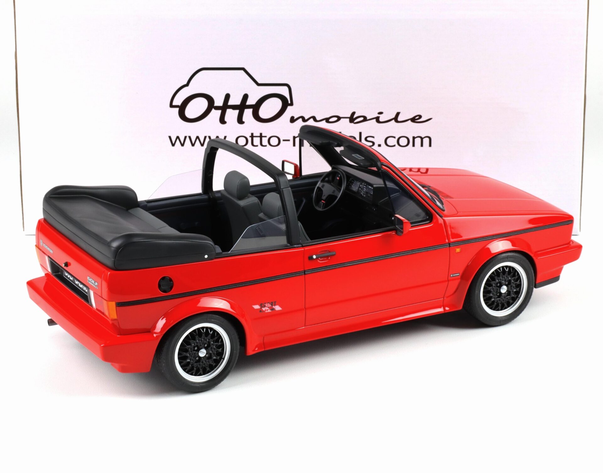 1:12 OTTO mobile G095 VW Golf 1 Cabriolet Sport Line 1991 Flash red