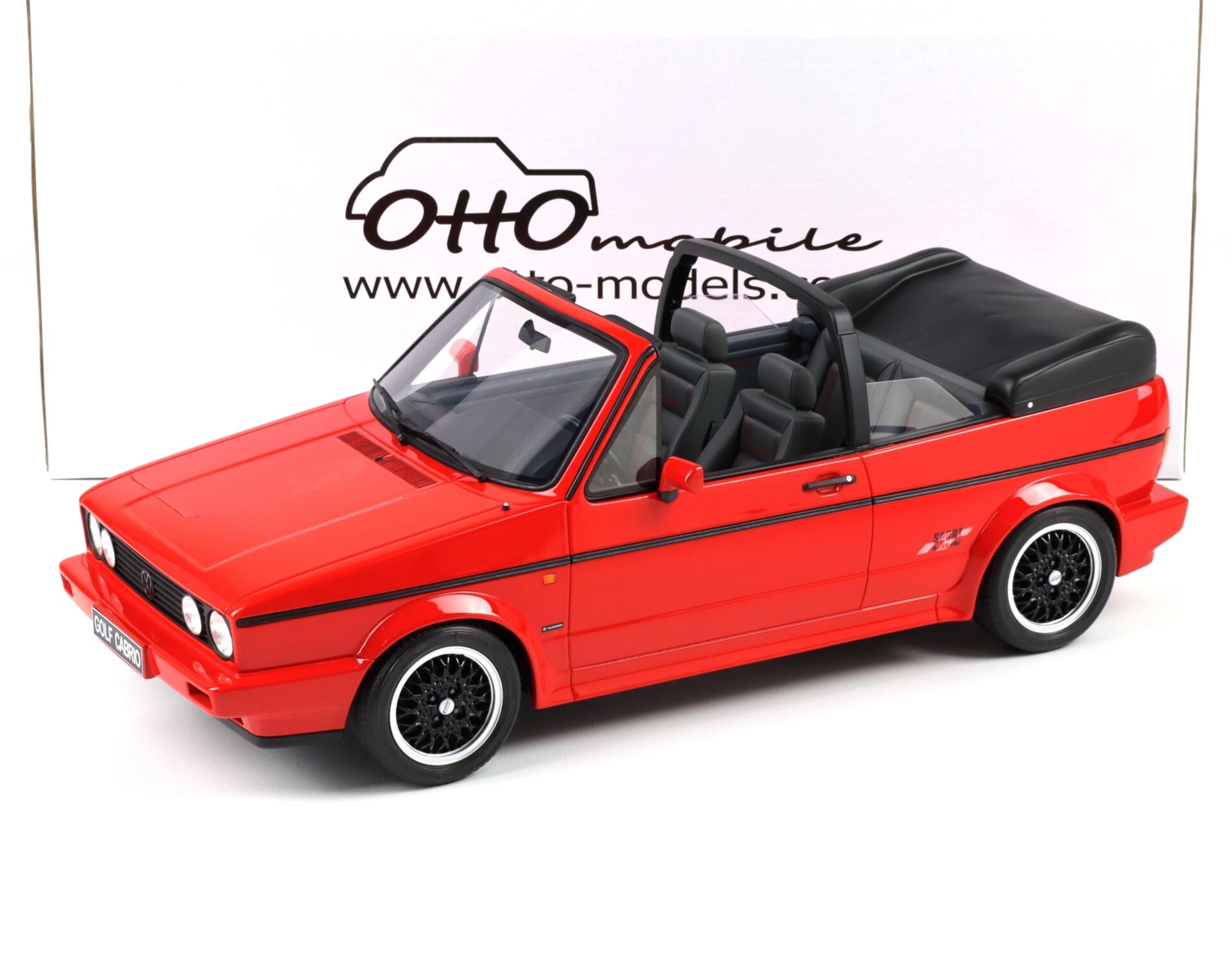1:12 OTTO mobile G095 VW Golf 1 Cabriolet Sport Line 1991 Flash red