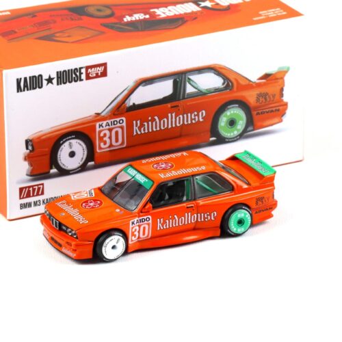 1:64 TSM Mini GT Kaido House BMW M3 E30 Kaidohouse V1 orange 1989