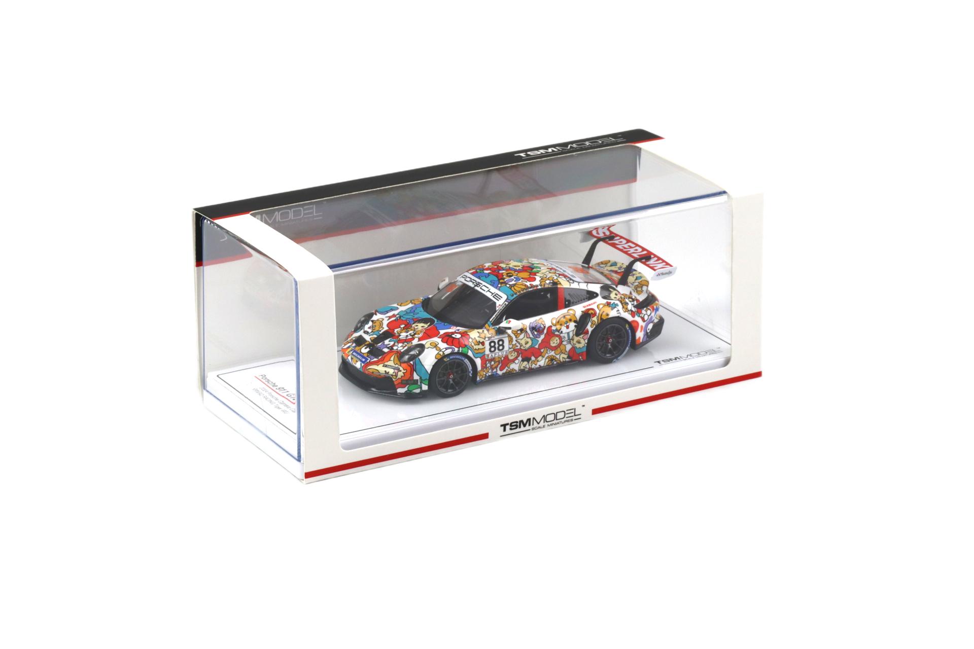 1:43 TSM Model Porsche 911 GT3 Cup #88 Japan Am Class 2024 Bingo Racing Tiger Wu