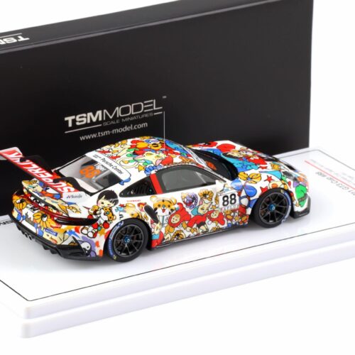 1:43 TSM Model Porsche 911 GT3 Cup #88 Japan Am Class 2024 Bingo Racing Tiger Wu