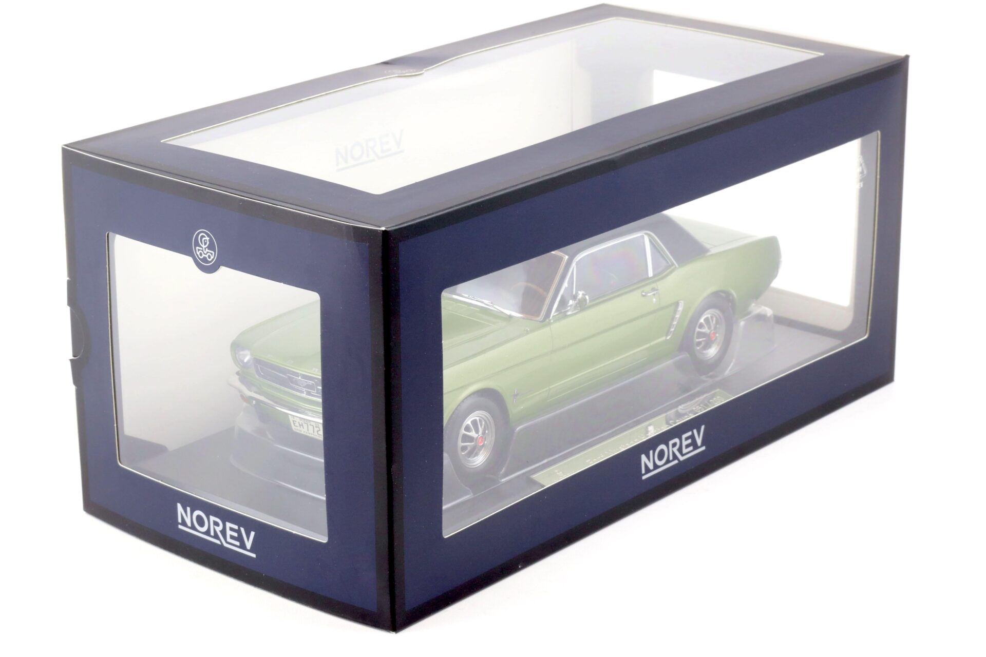 1:18 Norev Ford Mustang Hardtop Coupe 1965 green metallic - Limited 200 pcs.