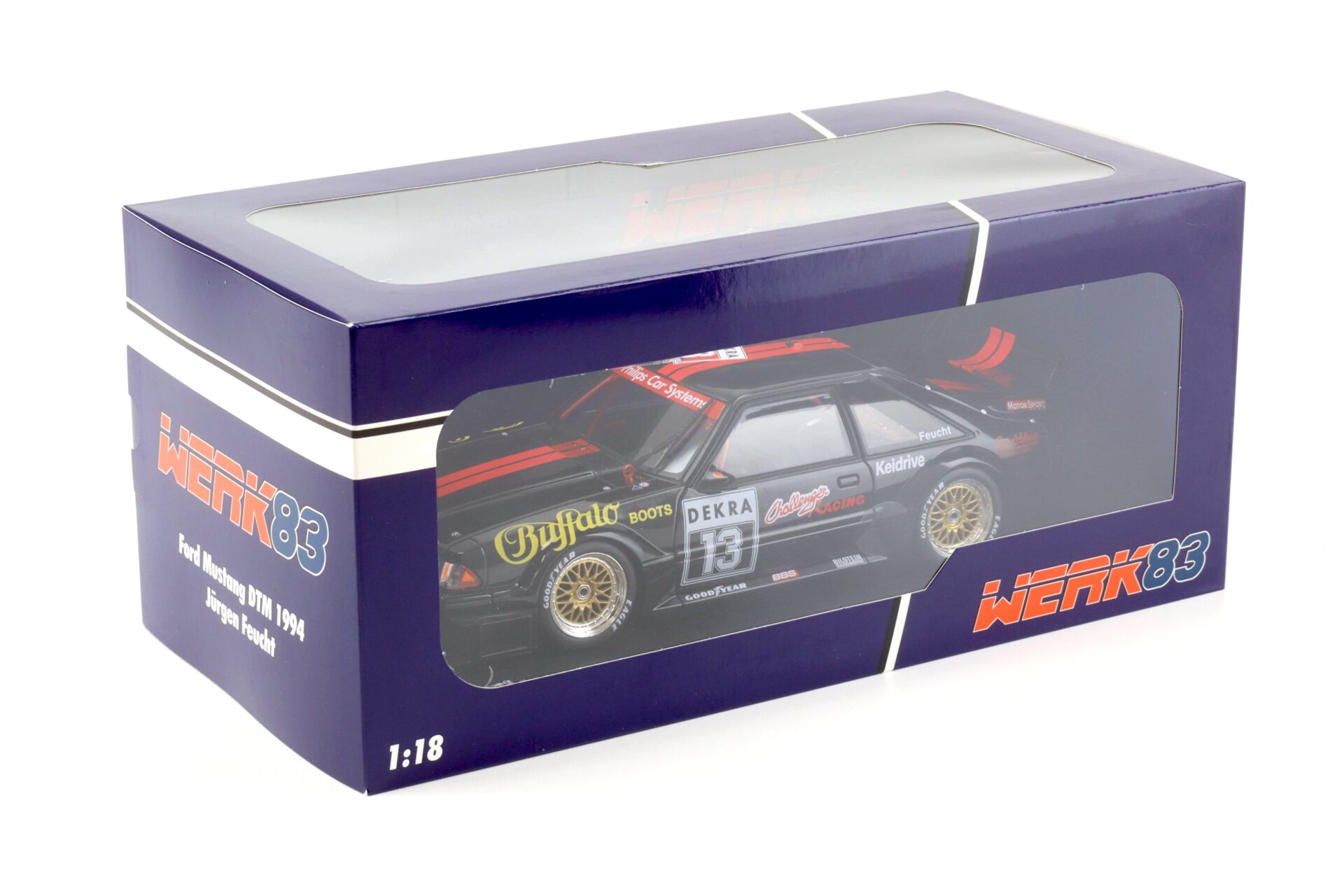 1:18 WERK83 Ford Mustang 5.0 DTM 1994 Jürgen Feucht #13 Buffalo