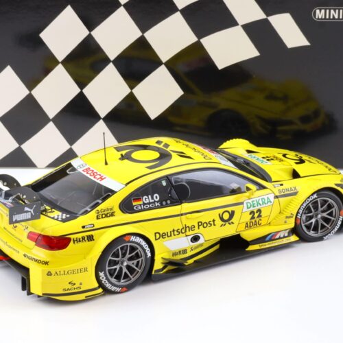 1:18 Minichamps BMW M3 E92 DTM Team MTEK Glock #22 Deutsche Post 2013