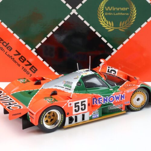 1:18 WERK83 Mazda 787B Winner 24h Le Mans 1991 #55 Weidler/ Herbert Collectors Box