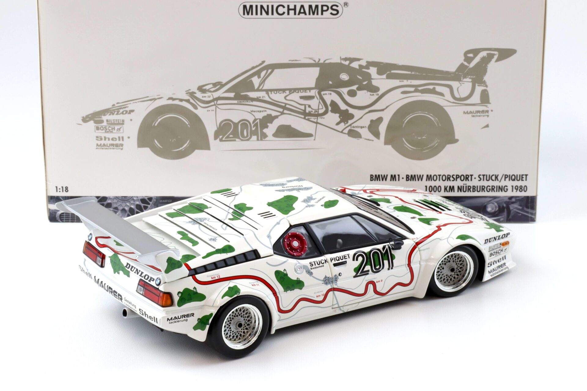 1:18 Minichamps BMW M1 ProCar BMW Motorsport Stuck/Piquet 1000km Nürburgring 1980