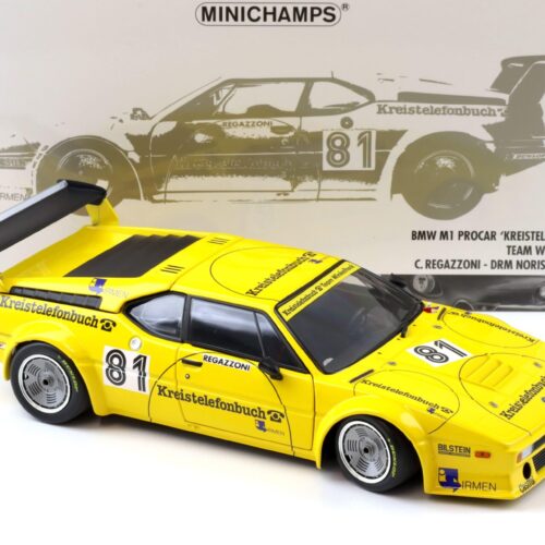 1:18 Minichamps BMW M1 ProCar KREISTELEFONBUCH Team Winkelhock Regazzoni DRM 1979