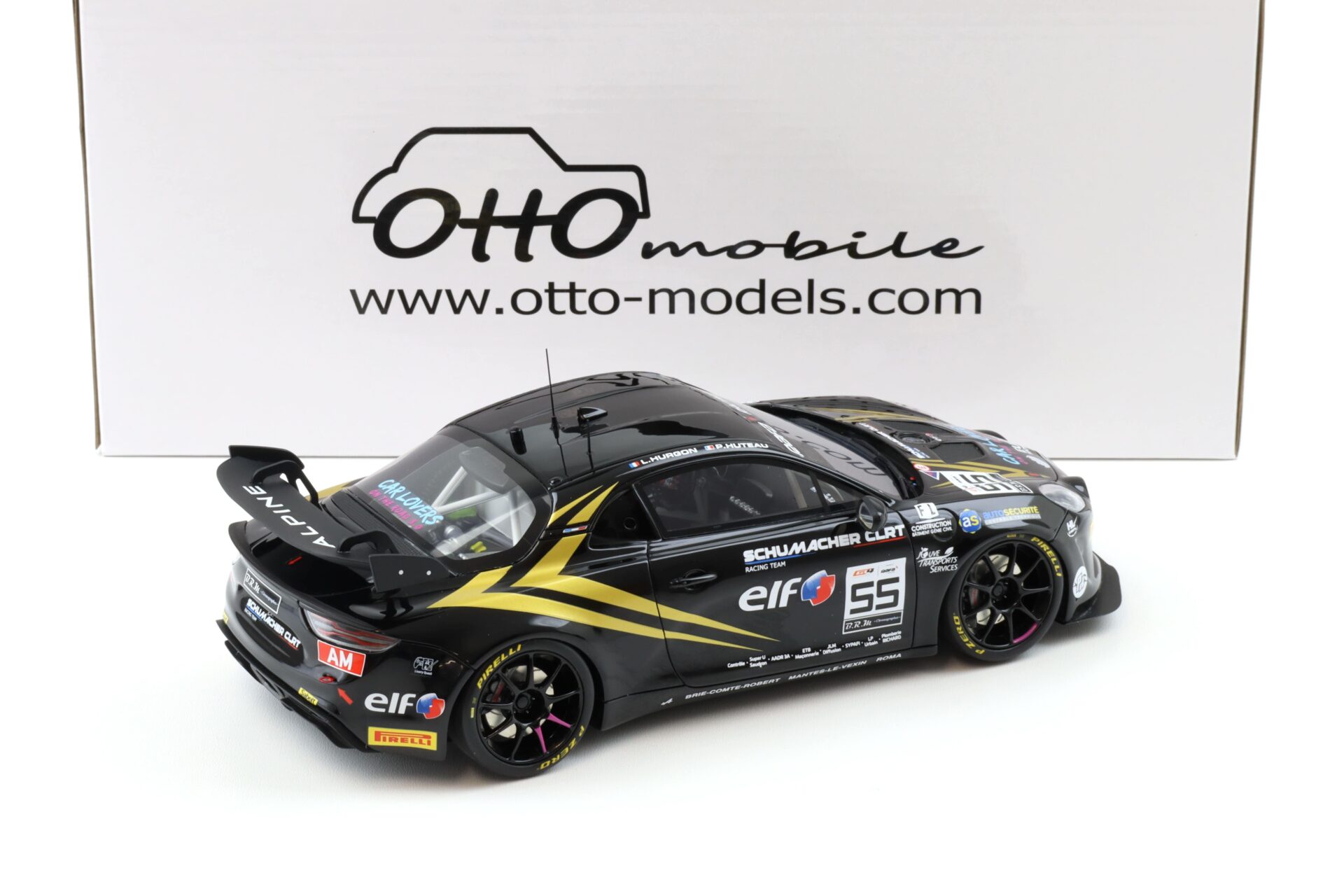 1:18 OTTO mobile OT1149 Alpine A110 GT4 EVO GT4 European Series 2024 black