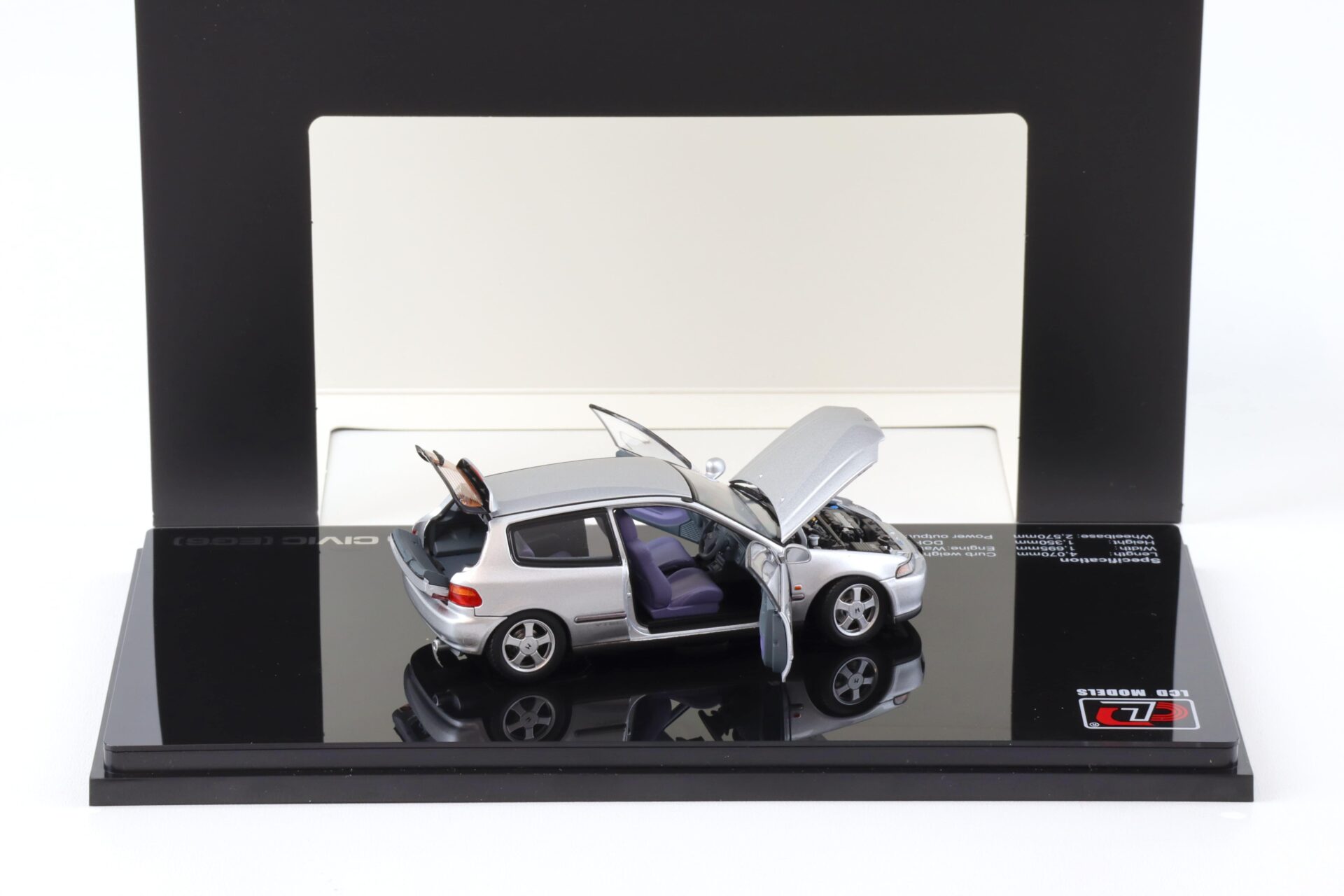 1:43 LCD Models Honda Civic SiR II (EG6) VTEC 1993 silver LCD43010-SI