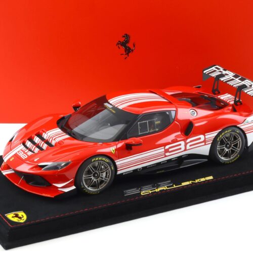 1:18 BBR Ferrari 296 Challenge 2023 Launch Version red/ white - Limited 296 pcs.
