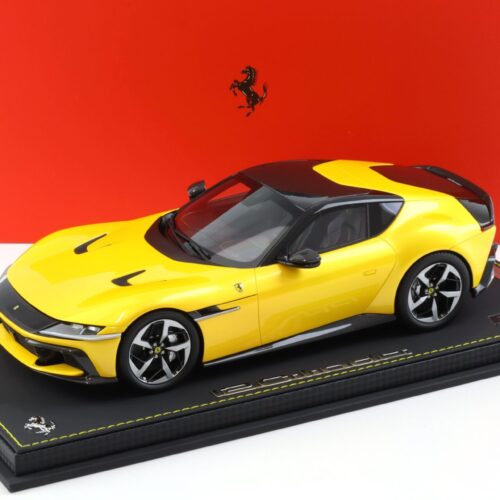 1:18 BBR Ferrari 12 Cilindri Giallo Tristrato with Showcase - Limited 12 pcs.