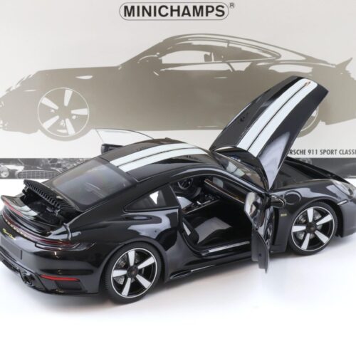 1:18 Minichamps Porsche 911 992 Sport Classic Coupe 2022 black