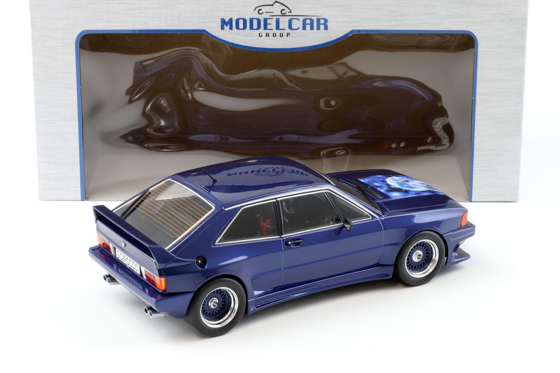 1:18 MCG VW Volkswagen Scirocco Rieger GTO 1980 dark blue
