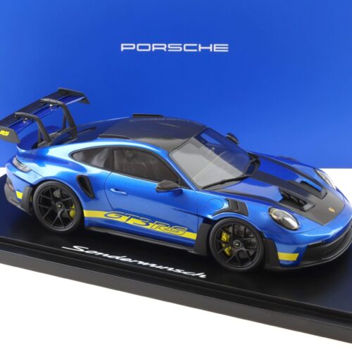 1:18 Spark Porsche 911 992 GT3 RS Saphirblue Limited 300 pcs MAP Porsche Museum