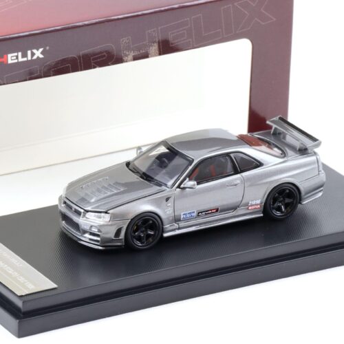1:64 Motorhelix Nissan Skyline GT-R R34 Nismo CRS Gun metallic M63422B