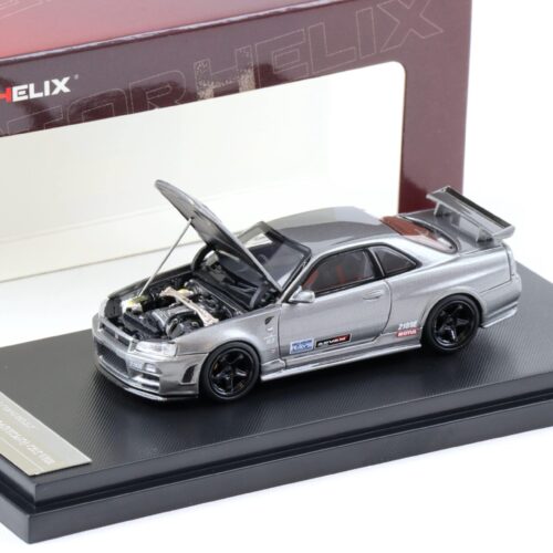 1:64 Motorhelix Nissan Skyline GT-R R34 Nismo CRS Gun metallic M63422B