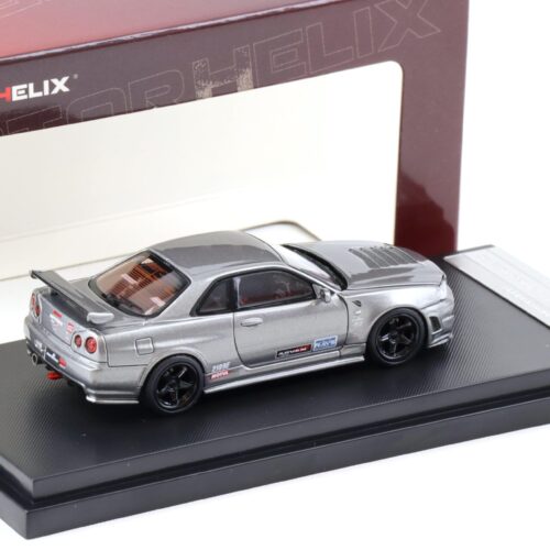 1:64 Motorhelix Nissan Skyline GT-R R34 Nismo CRS Gun metallic M63422B