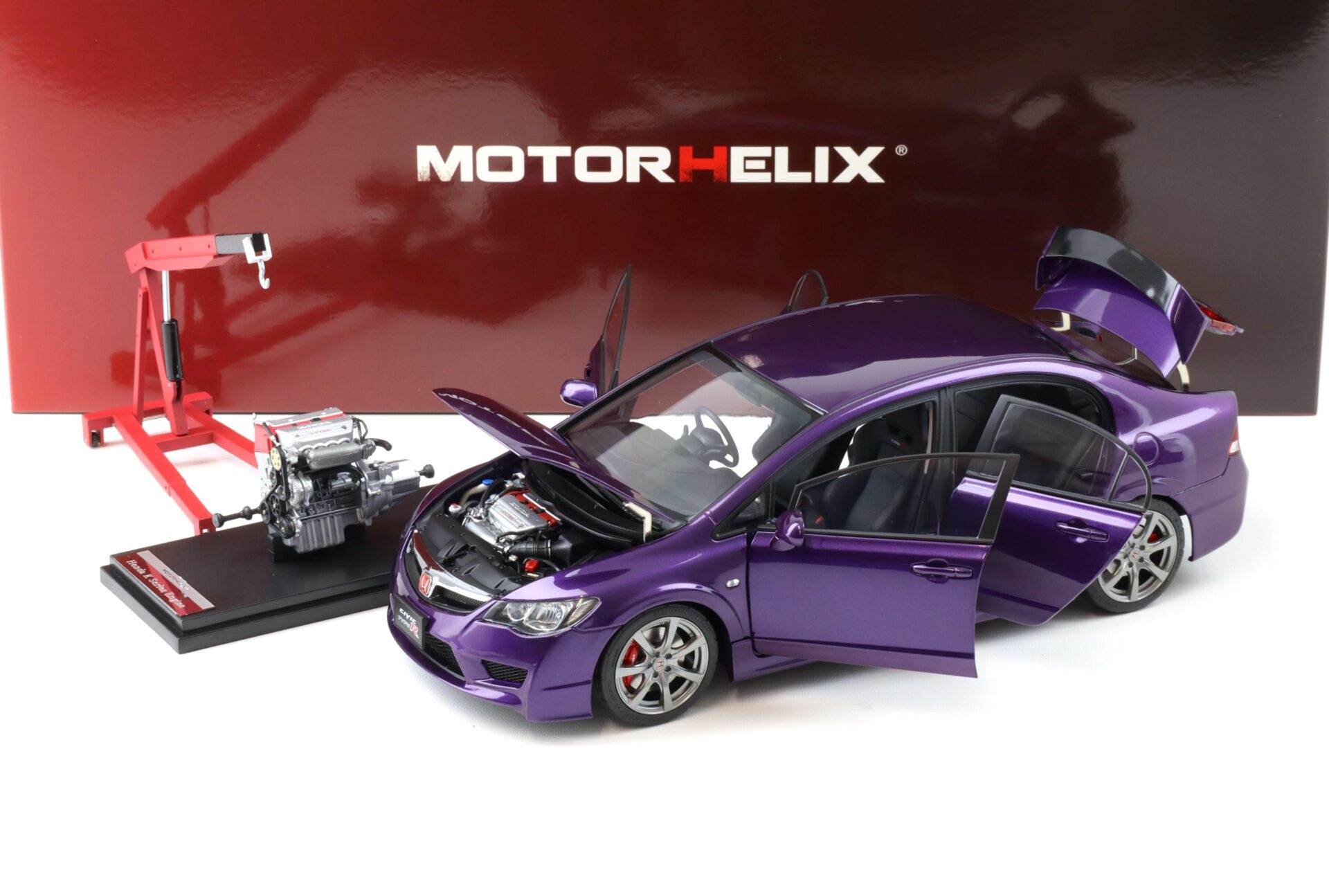 1:18 Motorhelix Honda Civic Type R (FD2) Late Version Deep violet pear M85407