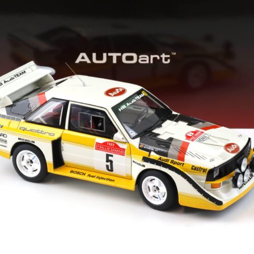 1:18 AUTOart Audi Sport Quattro S1 Rally San Remo 1985 Winner Röhrl/Geistdörfer #5