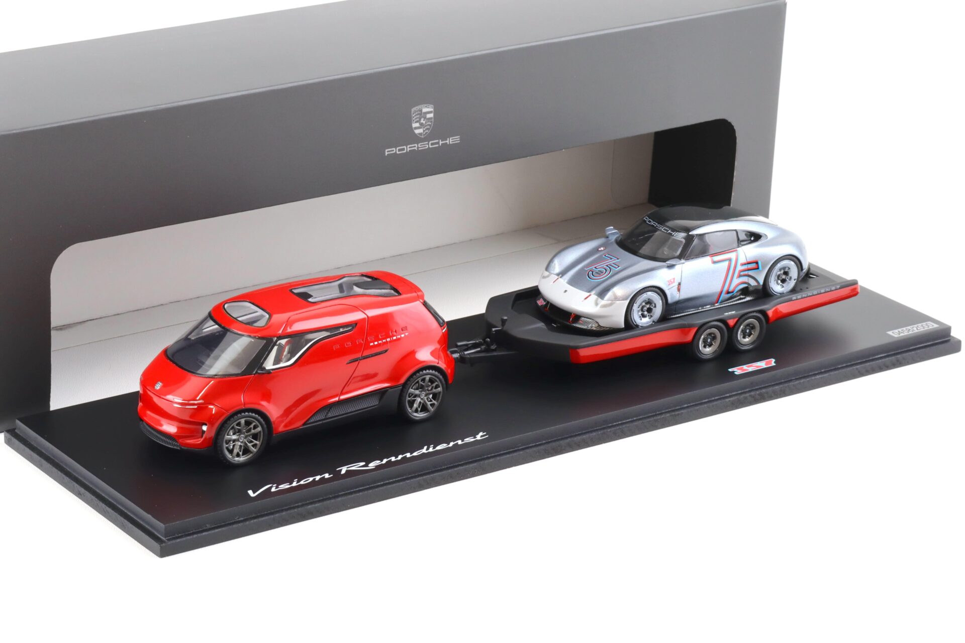 1:43 Spark SET Porsche Vision Renndienst + Porsche Vision 357 WAP DEALER